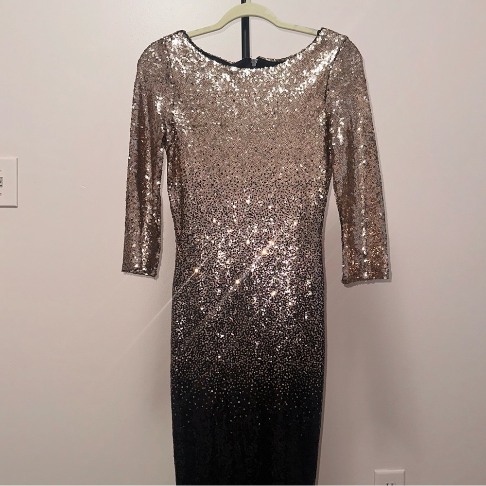 New Ombré Sequin cocktail dress Size 6